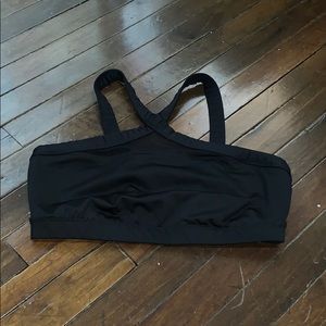 Joylab halter knock black stretch sports bra top